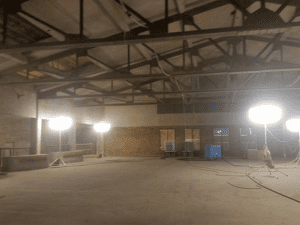 building pickwick interior with lighting and concrete floors