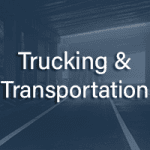 trucking and transportation icon