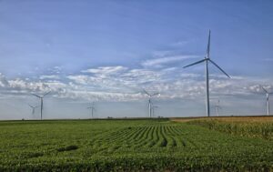 missouri wind turbines on farm field