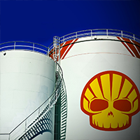 petrochemical oil tank icon