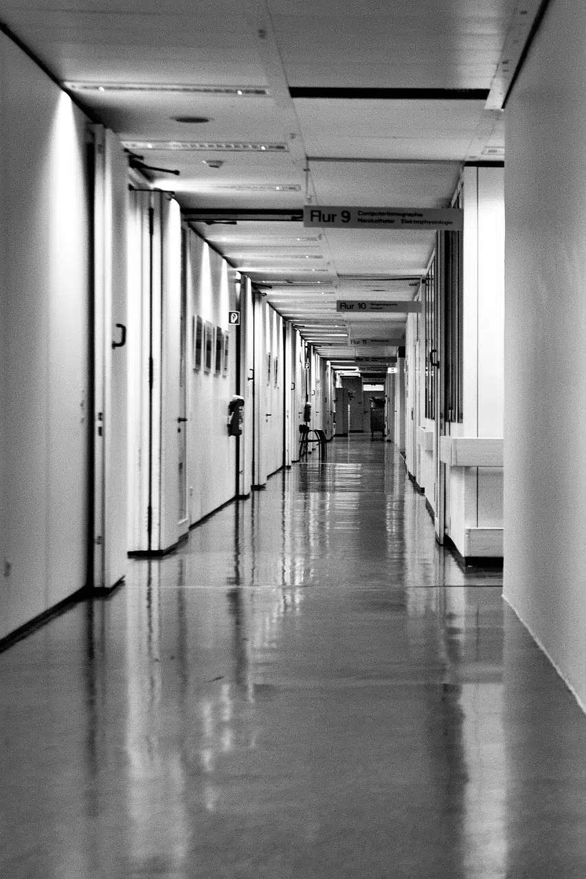 hospital and healthcare interior hallway hospital and healthcare interior hallway