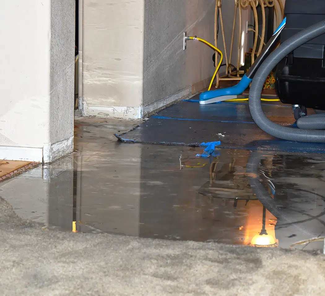 water flooding floor inside house