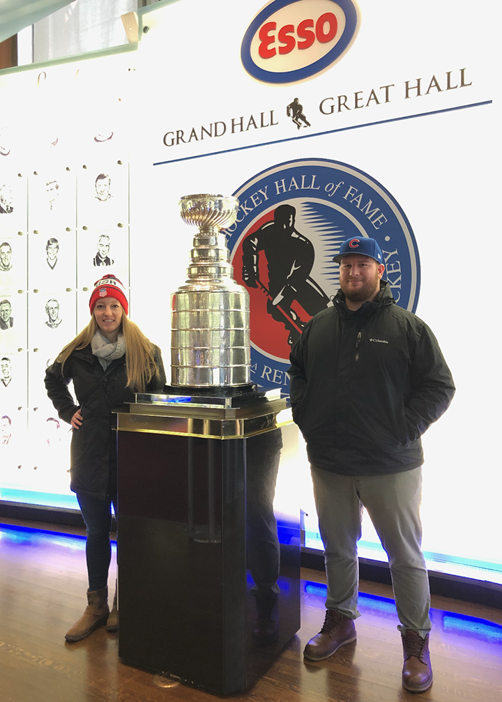 alex and wife at hockey hall of fame